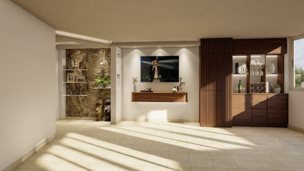 Diseño zona social – Apartamento Torres de Salem